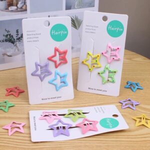 Sweet Kids' Hair Clips Set – Cute Bow & Star Styles for Fashionable Hair Accessories
