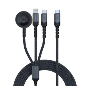 5-in-1 Multi-Connector Cable for Charging & Data Transfer with Apple Watch Charger