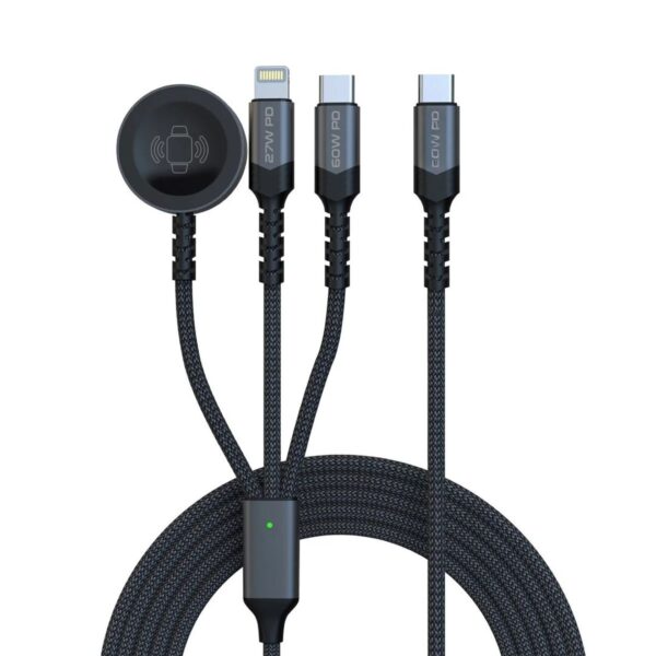5-in-1 Multi-Connector Cable for Charging & Data Transfer with Apple Watch Charger